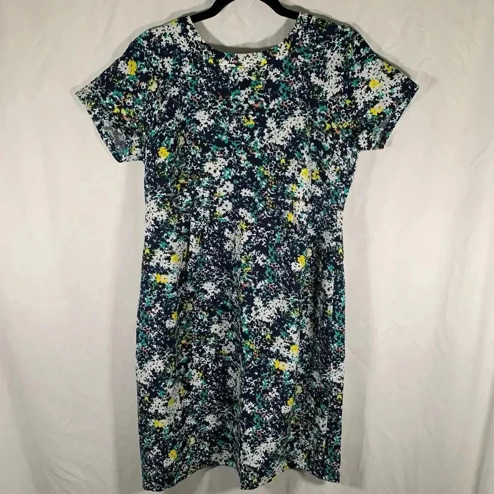 Collective Concepts Mini Dress Women's Medium Maternity Floral Cutout Back